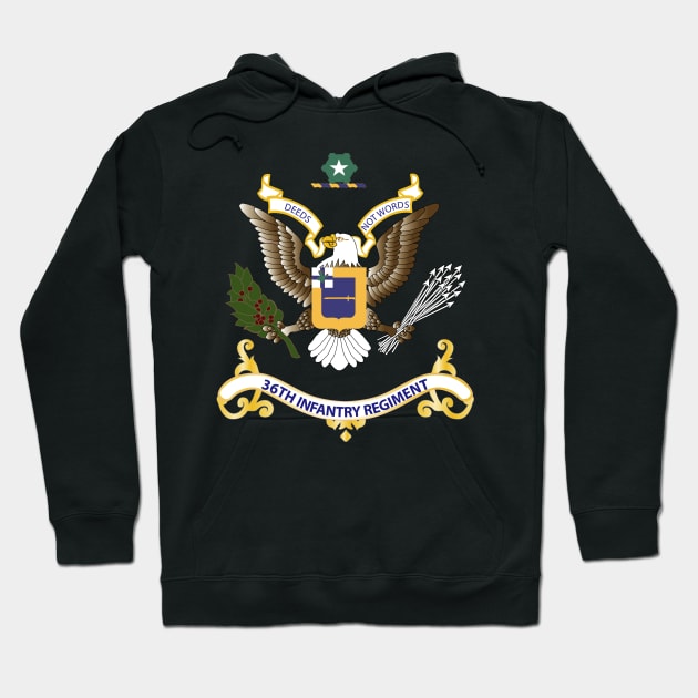 Regimental Colors - 36th Infantry Regiment Hoodie by twix123844